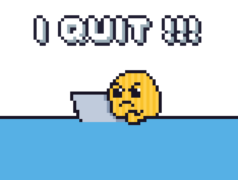 Frustrated Pixel Art Sticker by Potatozzz by 9GAG