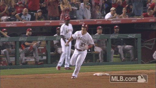 mike trout celebration GIF by MLB