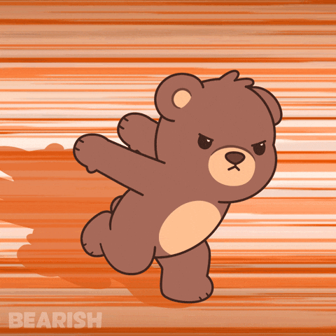 Teddy Bear Running GIF by BEARISH