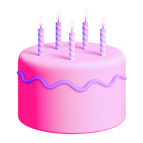 Happy Birthday Pink Sticker