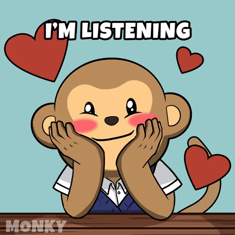 Tell Me Love GIF by Wise Monkey Meme