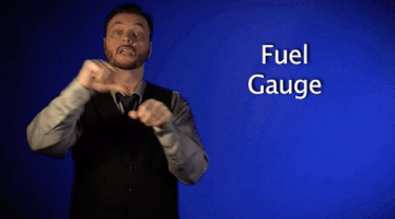 sign language fuel gauge GIF by Sign with Robert