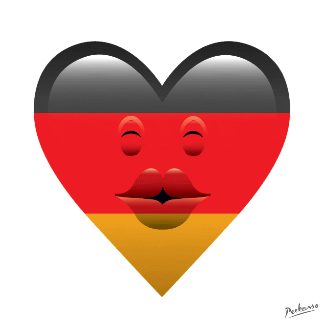 Germany Love Sticker by PEEKASSO