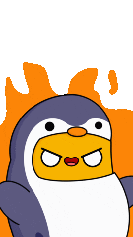 Angry Fire Sticker