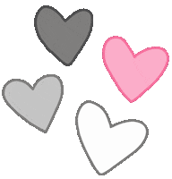Love Is Love Hearts Sticker by Rainbow Brains