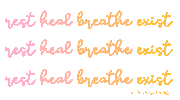 Rest Breathe Sticker by Favie
