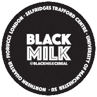 blackmilkcereal black milk manchester milkshake Sticker