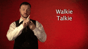 walkie talkie GIF by Sign with Robert