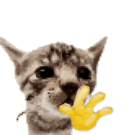 Waving Cat Sticker