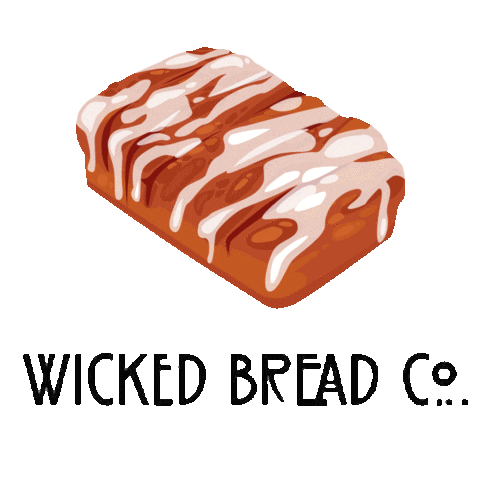 wickedbreadco giphyupload wicked cinnamon bread wicked bread Sticker