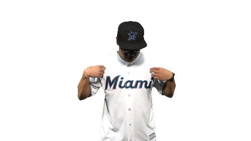 fun baseball Sticker by Miami Marlins