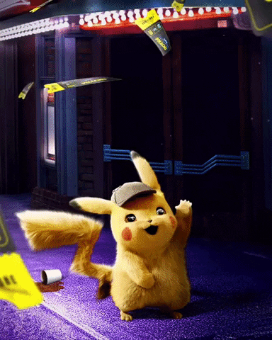 yudichu giphyupload pokemon pikachu detective pikachu GIF