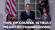 sasha obama this of course is truly meant by thanksgiving GIF