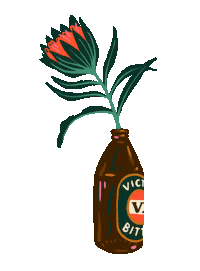 coffee beer Sticker by Monique Aimee