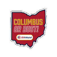 Columbus Ohio Sticker by USA Volleyball
