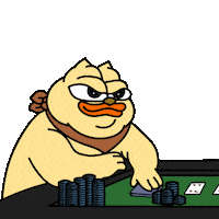Im All In Sticker by ChonkyCom
