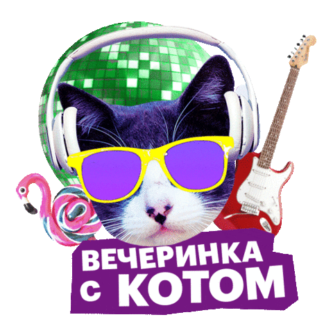Кот Sticker by Megafon