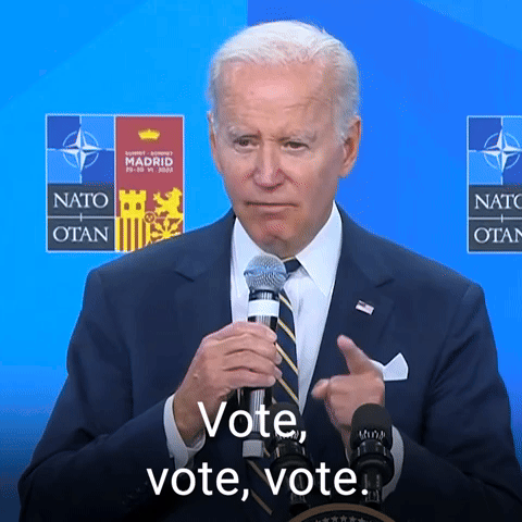 Vote, vote, vote.