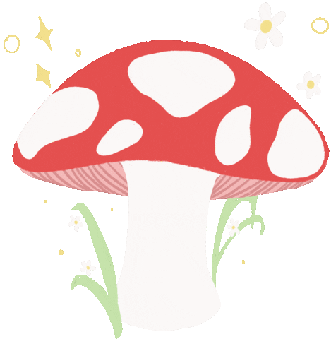 heyheytimmy giphyupload flowers mushroom heyheytimmy Sticker