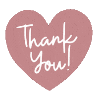 Heart Thank You Sticker