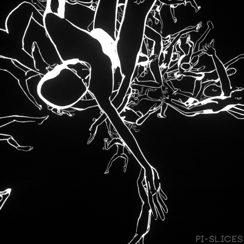 Black And White Falling GIF by Pi-Slices