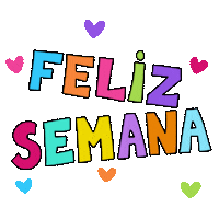 millarabisca happy colorful week days Sticker