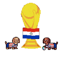 World Cup Paraguay Sticker by HotDogs