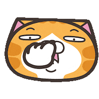 Angry Cat Sticker by MochiDad