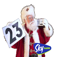SkyRadio_101fm music dancing christmas excited Sticker