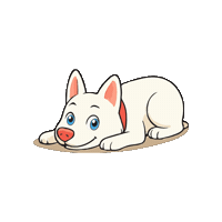 Evaappsv dog perro cute dog husky Sticker
