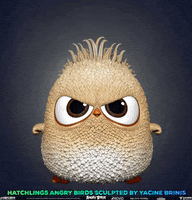 Sculpting Angry Birds GIF