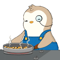 Pop Popcorn Sticker by Pudgy Penguins