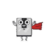 mouvair_cl jump salto aire superheroe Sticker