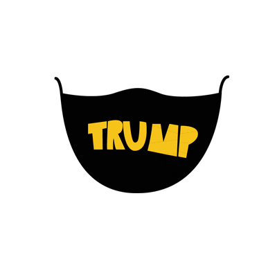 clairez777 trump mask coronavirus covid19 Sticker