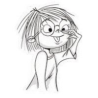 Girl Rena Sticker by Rundfux