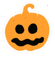 Jack O Lantern Party Sticker by Fox Fisher