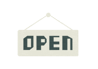 meganburmeister open sign Sticker