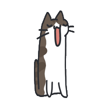 Cat Singing Sticker by bunny_is_moving