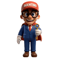 Agentino Sticker by Casaspetti.it