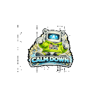 Calm Down Chill Out Sticker by Digi 995