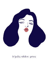 Juliasiklos Sticker by Siklós Júlia Sminktetoválás