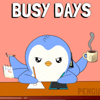 Getting Things Done Coffee GIF by Pudgy Penguins