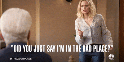 season 2 did you just say im in the bad place GIF by The Good Place
