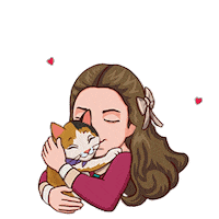 In Love Cat Sticker by MYTONA
