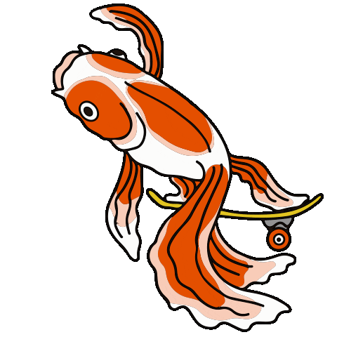Skate Koi Sticker