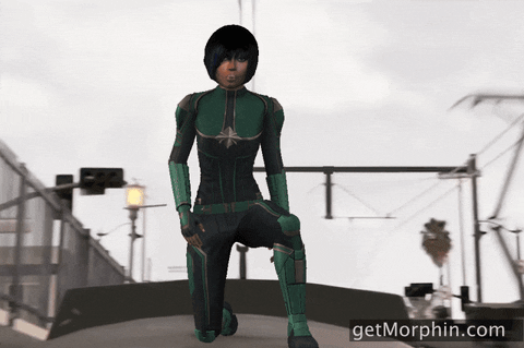 Captain Marvel Fire GIF by Morphin