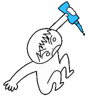 Angry Water Sticker