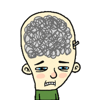 Tired Thinking Sticker