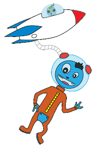 fun space Sticker