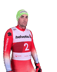 helvetia_schweiz bow yule swiss ski helvetia Sticker